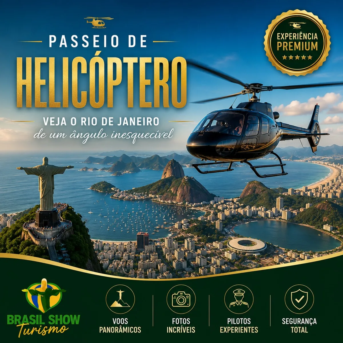 Vuelo en helicóptero sobre Río